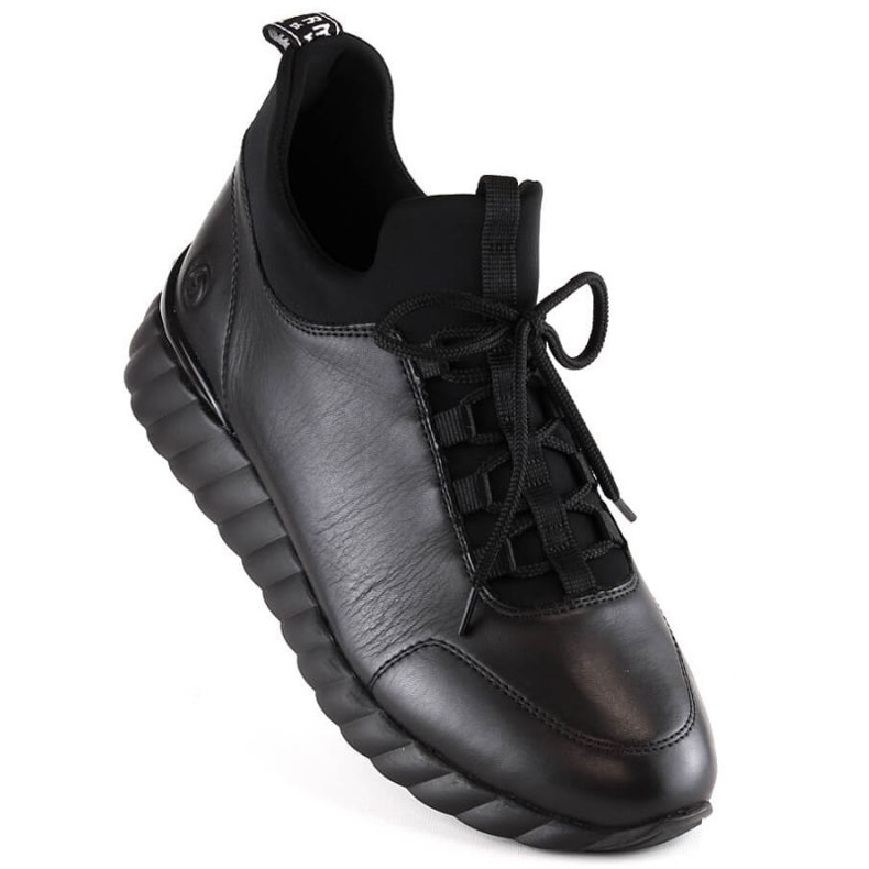 Leather Rieker shoes W RKR611B black