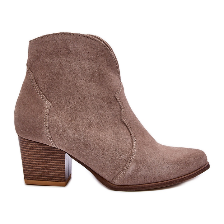 Lewski Shoes Lewski EV28 Suede Cowboy Boots Beige Lewski Shoes Lewski EV28 Suede Cowboy Boots Beige