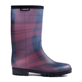 T.Sokolski T. Sokolski checkered high boots multicolored
