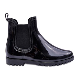 PS1 Women's Classic Rain Boots Chelsea Boots Black Jenifer