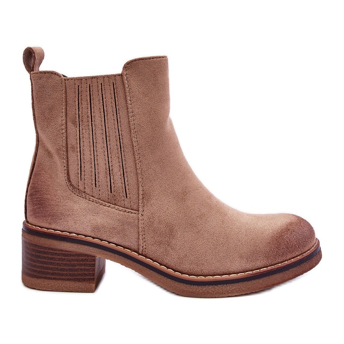 WS1 Classic Suede Women's Boots Beige Metanassa