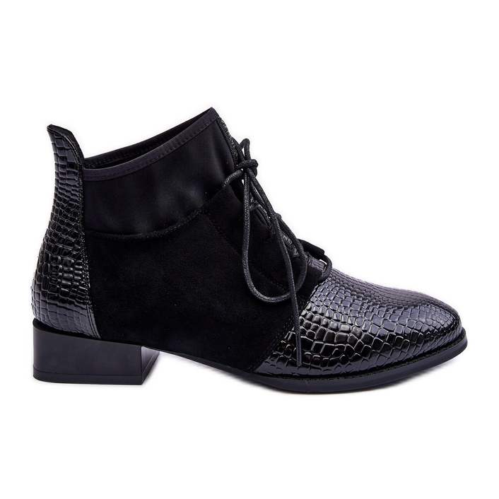 Women's Boots On Flat Heels Black S.Barski 259-1
