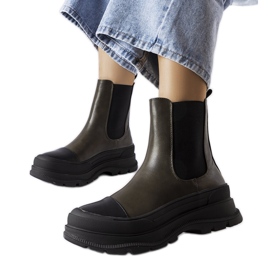 Green platform boots from Bellucci