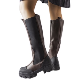 Pasquale brown high boots