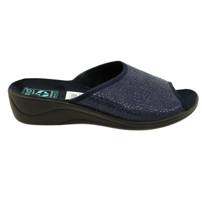 Herringbone Women's Slippers Adanex 26039 Navy Blue