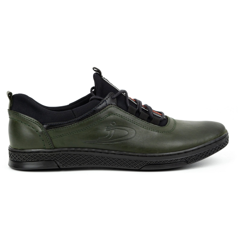 Polbut Men's casual leather shoes K24 green Polbut Men's casual leather shoes K24 green