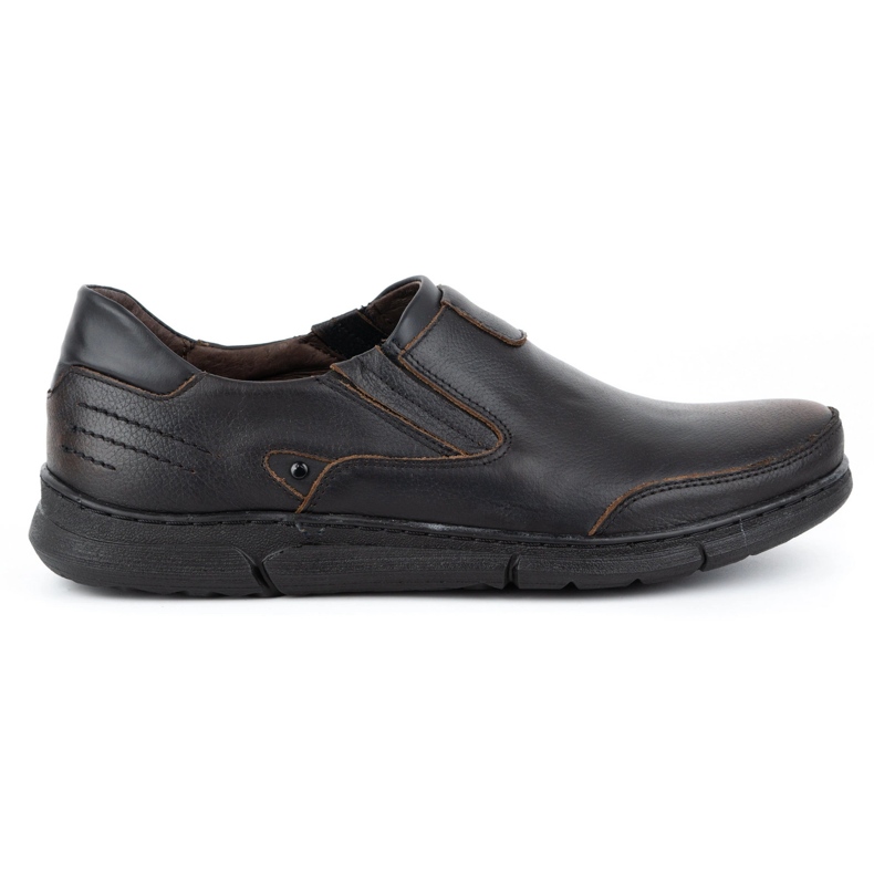 Polbut Men's slip-on loafers J51 kabir black