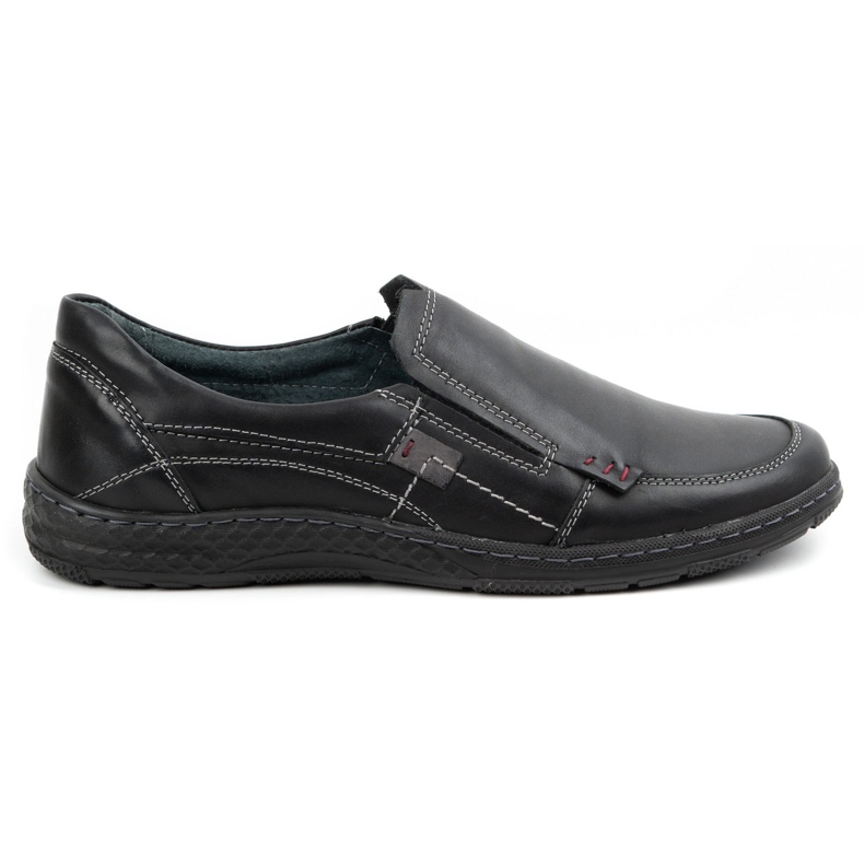 Olivier Men's leather moccasins 943MA black