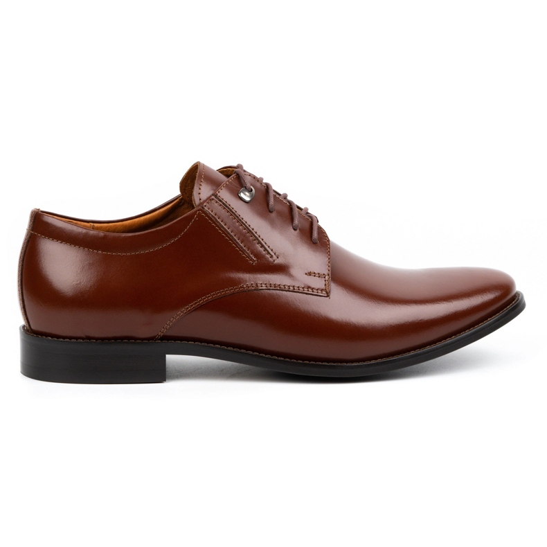 Olivier Men's formal leather shoes 480 brown patent leather