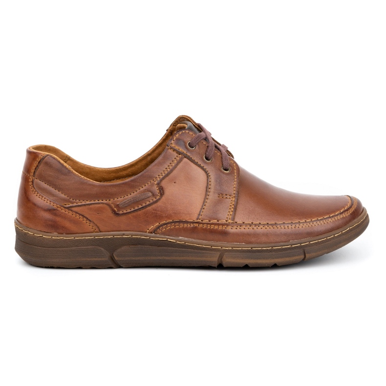 Olivier Men's lace-up leather shoes 60K brown Olivier Men's lace-up leather shoes 60K brown