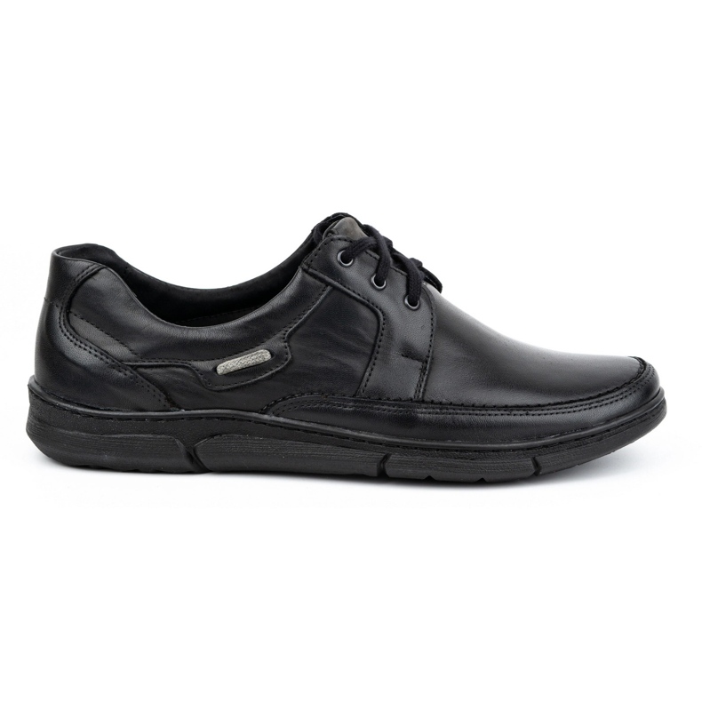 Olivier Men's lace-up leather shoes 60K black