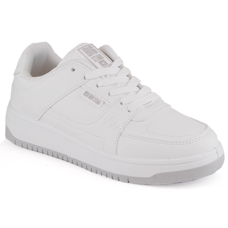 Sport shoes laced sneakers white Big Star MM274354