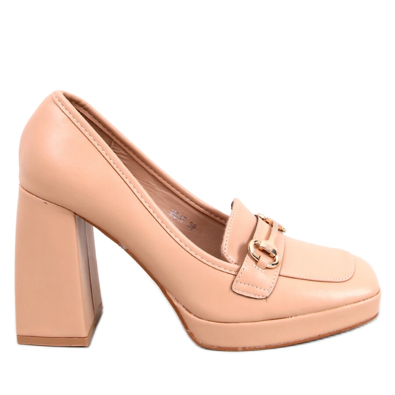 Albers Nude heel loafers beige