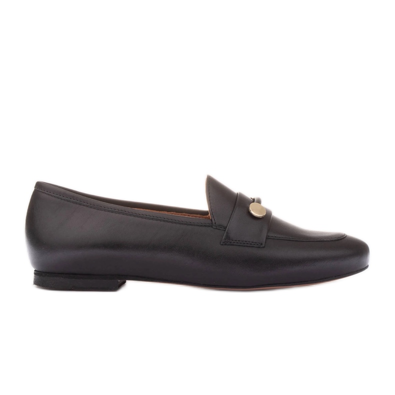 Marco Shoes Gold embellished loafers black Marco Shoes Gold embellished loafers black