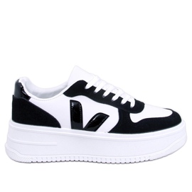 Pyles Black women's sneakers white