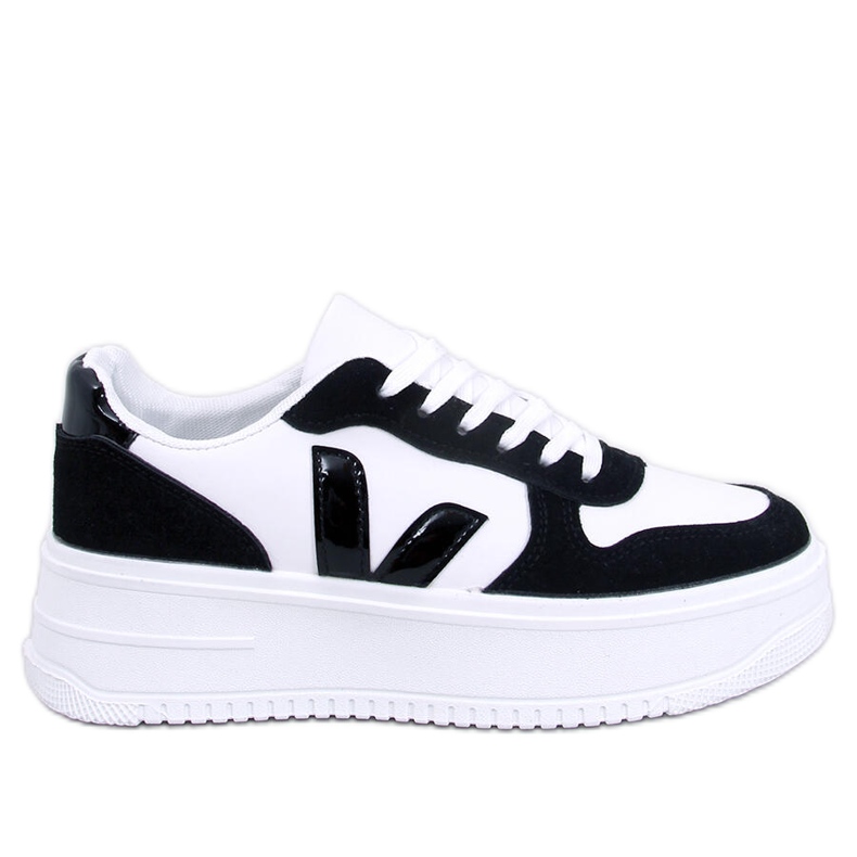 Pyles Black women's sneakers white