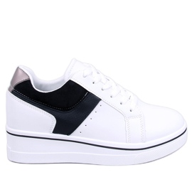 Tobey Black wedge sneakers white Tobey Black wedge sneakers white