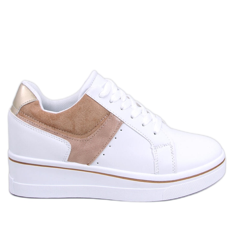 Tobey Beige wedge sneakers