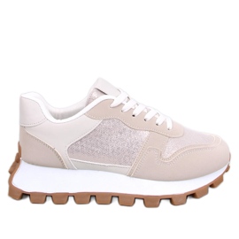 Bois Beige high-soled sneakers