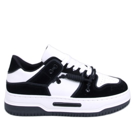 Clavell Black high-soled sneakers white