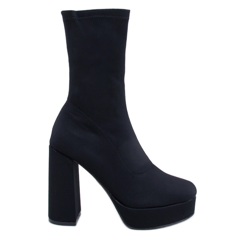 Platform boots Baldacci Black