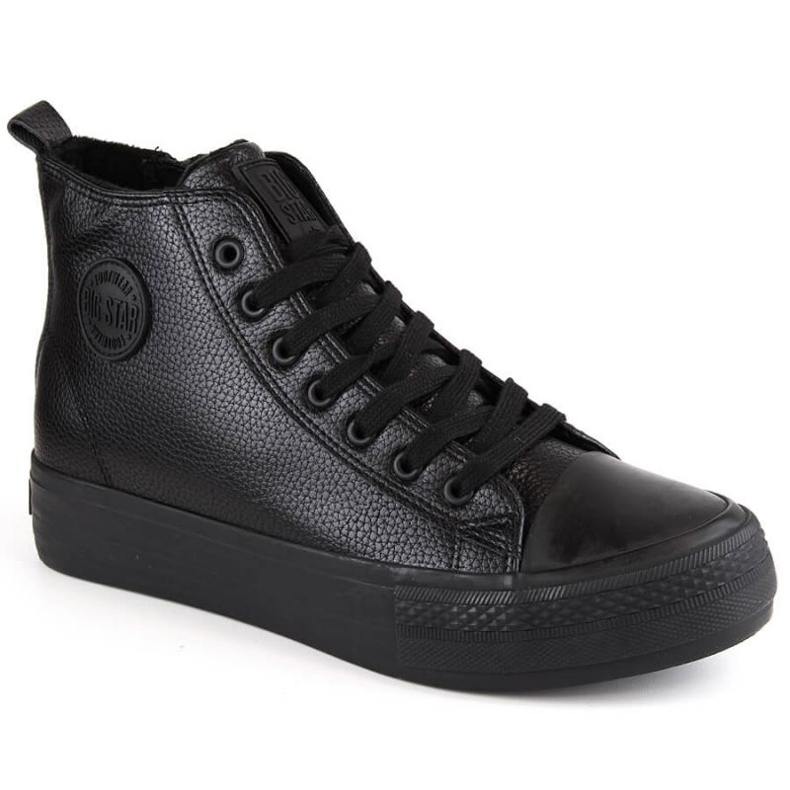 High sneakers on the platform insulated Big Star M INT1914 black