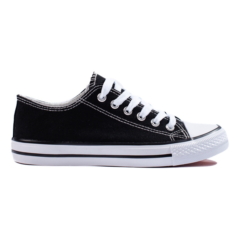Classic black Shelovet women's sneakers