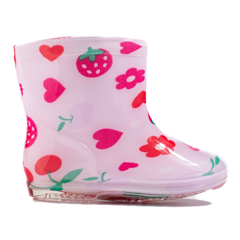 Girl's pink Shelovet fruit wellingtons Girl's pink Shelovet fruit wellingtons
