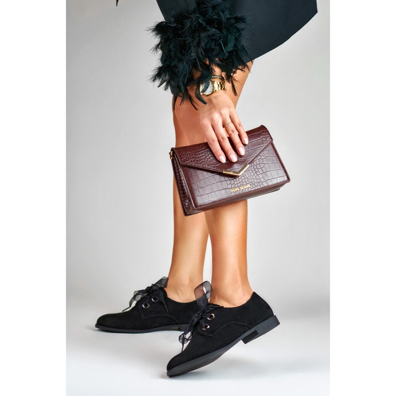 La.Fi Elegant suede shoes black