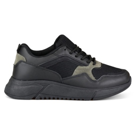 Ladies' black sneakers