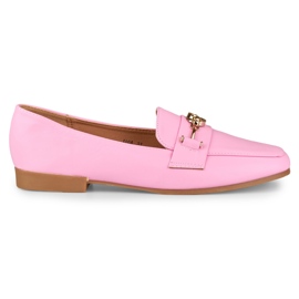 Pink flat shoes