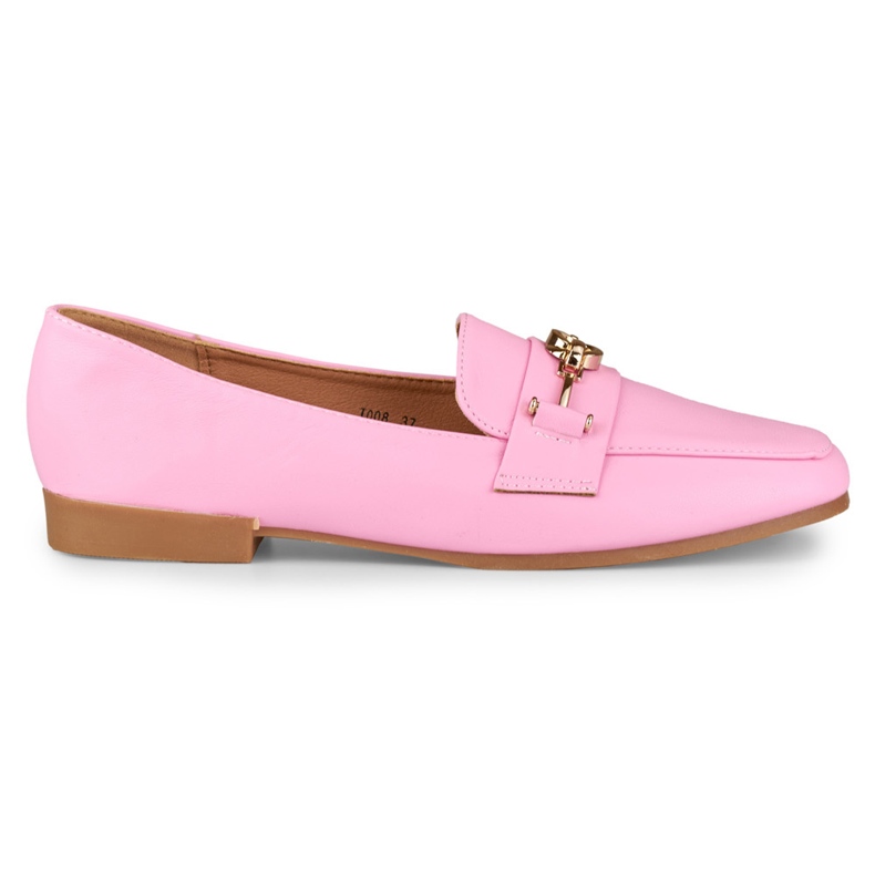 Pink flat shoes