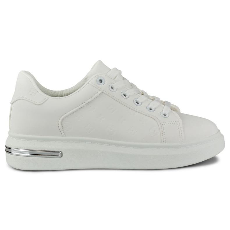 Classic white women's sports shoes