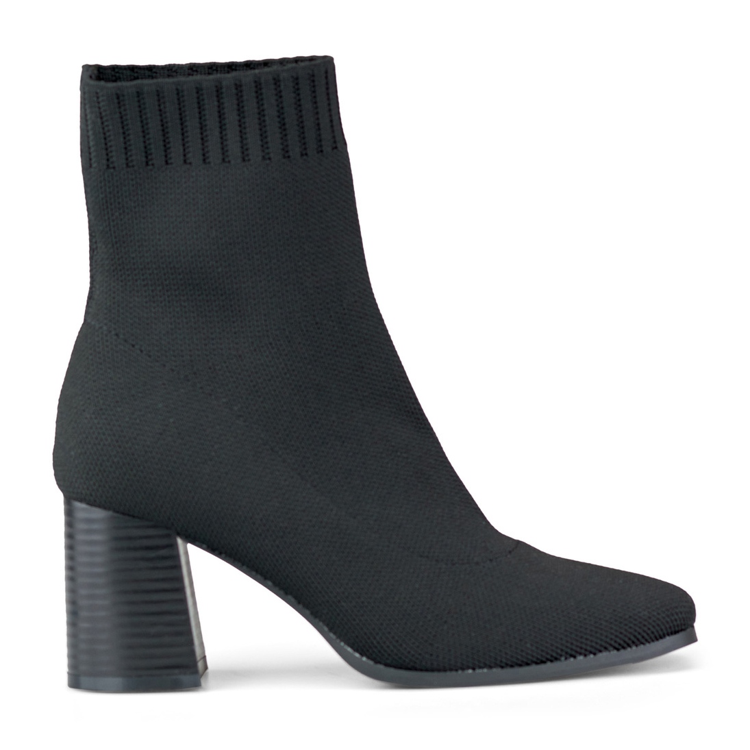Fitted black online ankle boots