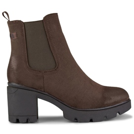 Classic suede women's boots Adeline brown