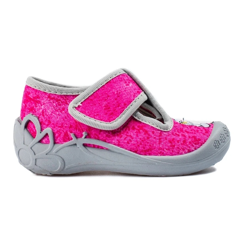 Velcro slippers pink unicorn Shelovet for girls