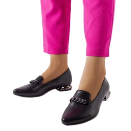 Black flats with a leather insole from Lovato Lords