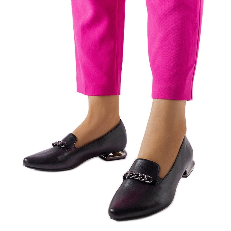 Black flats with a leather insole from Lovato Lords