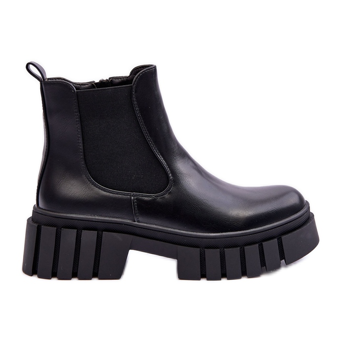 PG1 Chunky Leather Boots Chelsea Boots Black Orryss PG1 Chunky Leather Boots Chelsea Boots Black Orryss