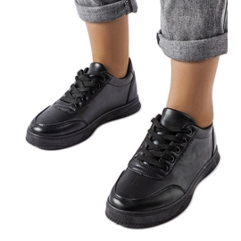 Donato black sports sneakers