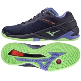 Mizuno Wave Stealth Neo M X1GA200011 handball shoes navy blue blue
