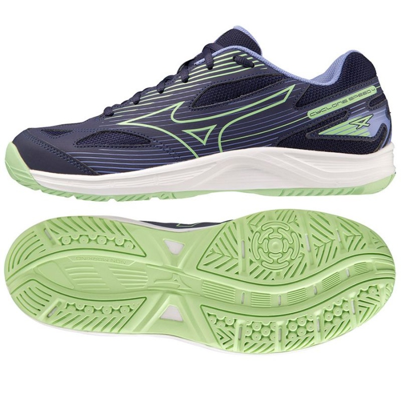 Volleyball shoes Mizuno Cyclone Speed 4 M V1GA238011 blue blue