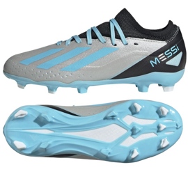 Adidas X Crazyfast Messi.3 Fg Jr IE4077 soccer shoes grey shades of gray