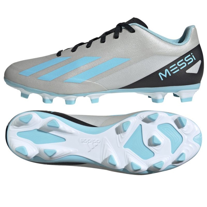 Adidas X Crazyfast Messi.4 FxG M IE4072 soccer shoes grey shades of grey