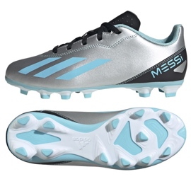 Adidas X Crazyfast Messi.4 FxG Jr IE4071 soccer shoes grey shades of gray