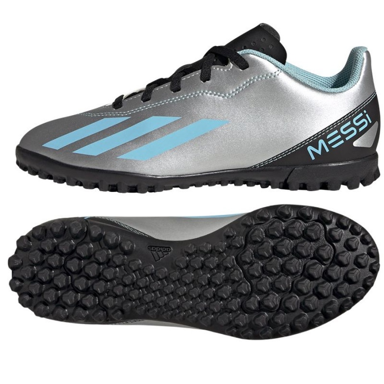 Adidas X Crazyfast Messi.4 Tf Jr IE4068 football shoes grey shades of grey