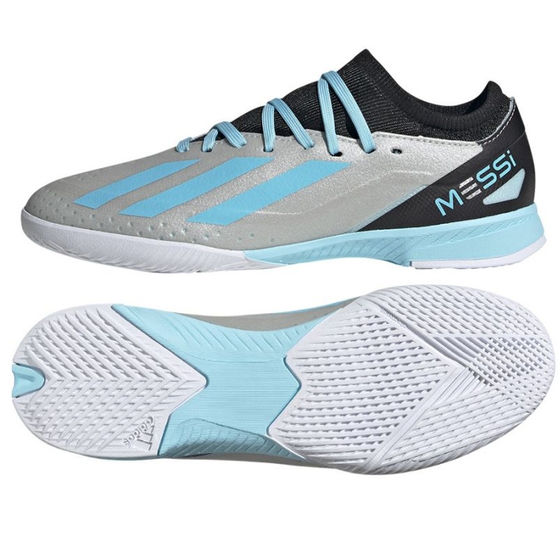 Adidas X Crazyfast Messi.3 In Jr IE4075 soccer shoes silver