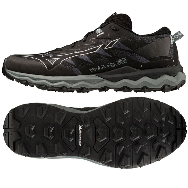 Running shoes Mizuno Wave Daichi 7 Gtx M J1GJ225651 black