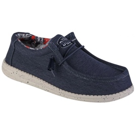 Hey Dude Wally Stretch Canvas M 40022-425 shoes blue Hey Dude Wally Stretch Canvas M 40022-425 shoes blue