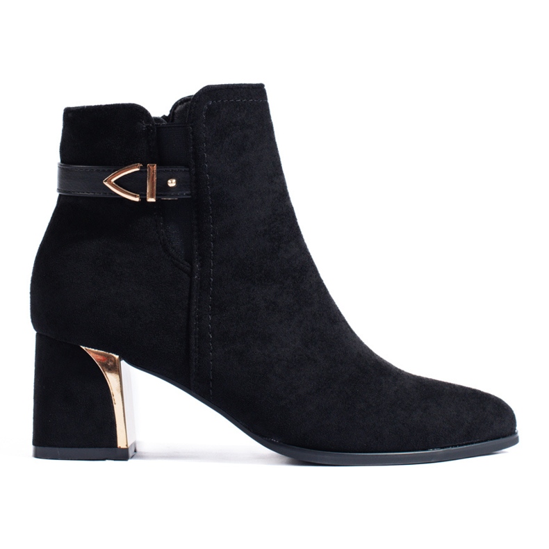 Black suede classic boots from Shelovet
